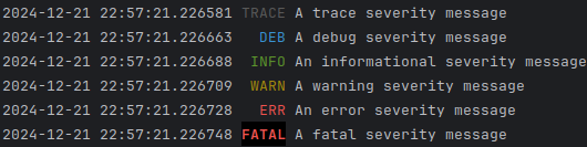 Fixed-width output
